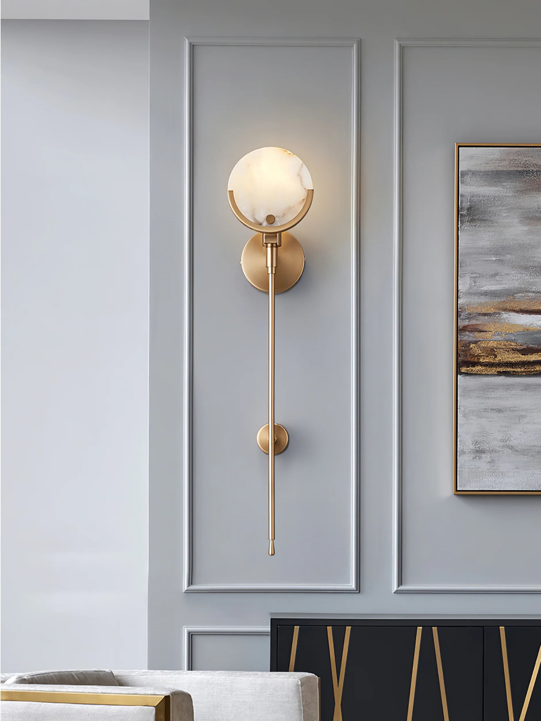 Tail Alabaster Wall Sconce