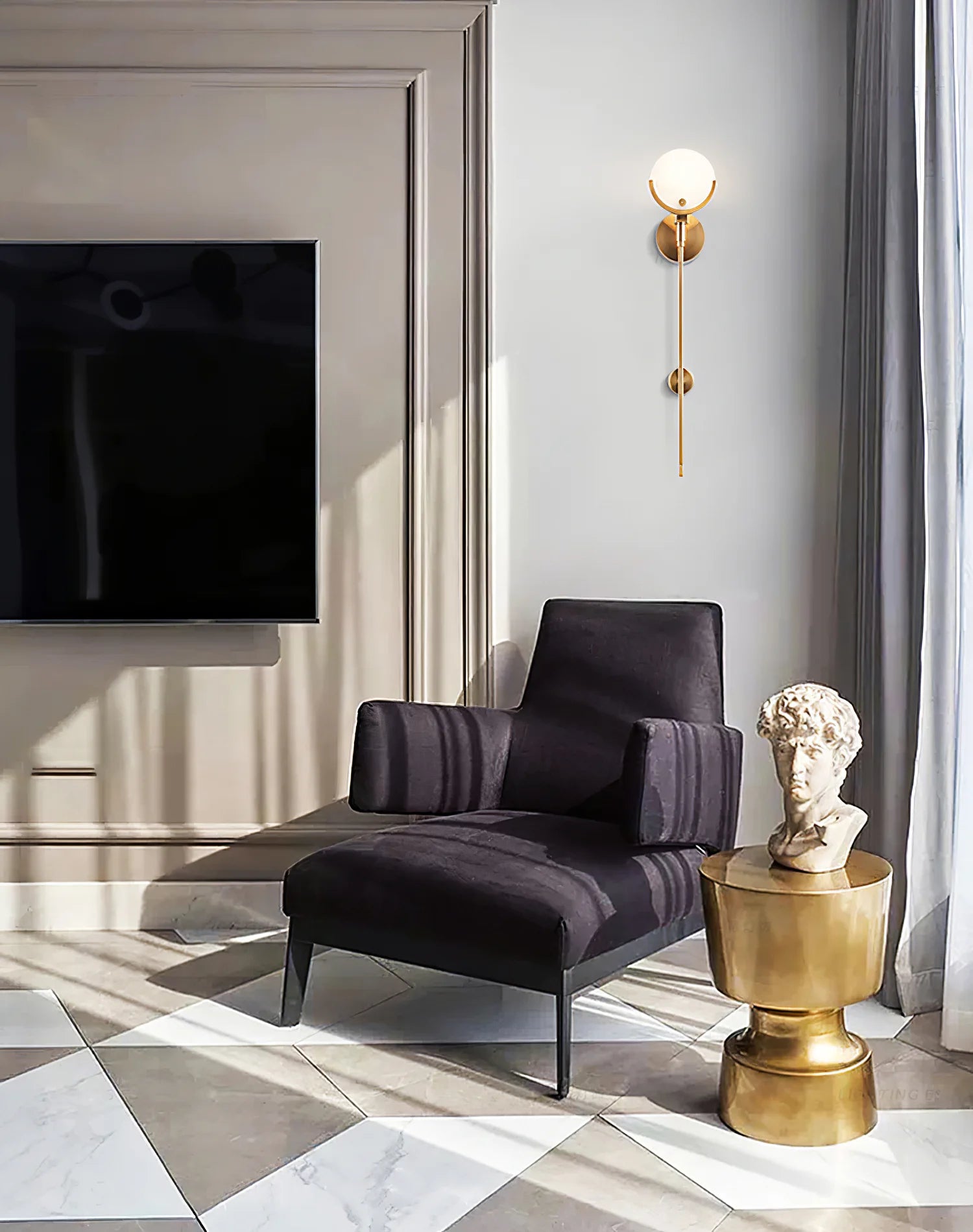 Tail Alabaster Wall Sconce