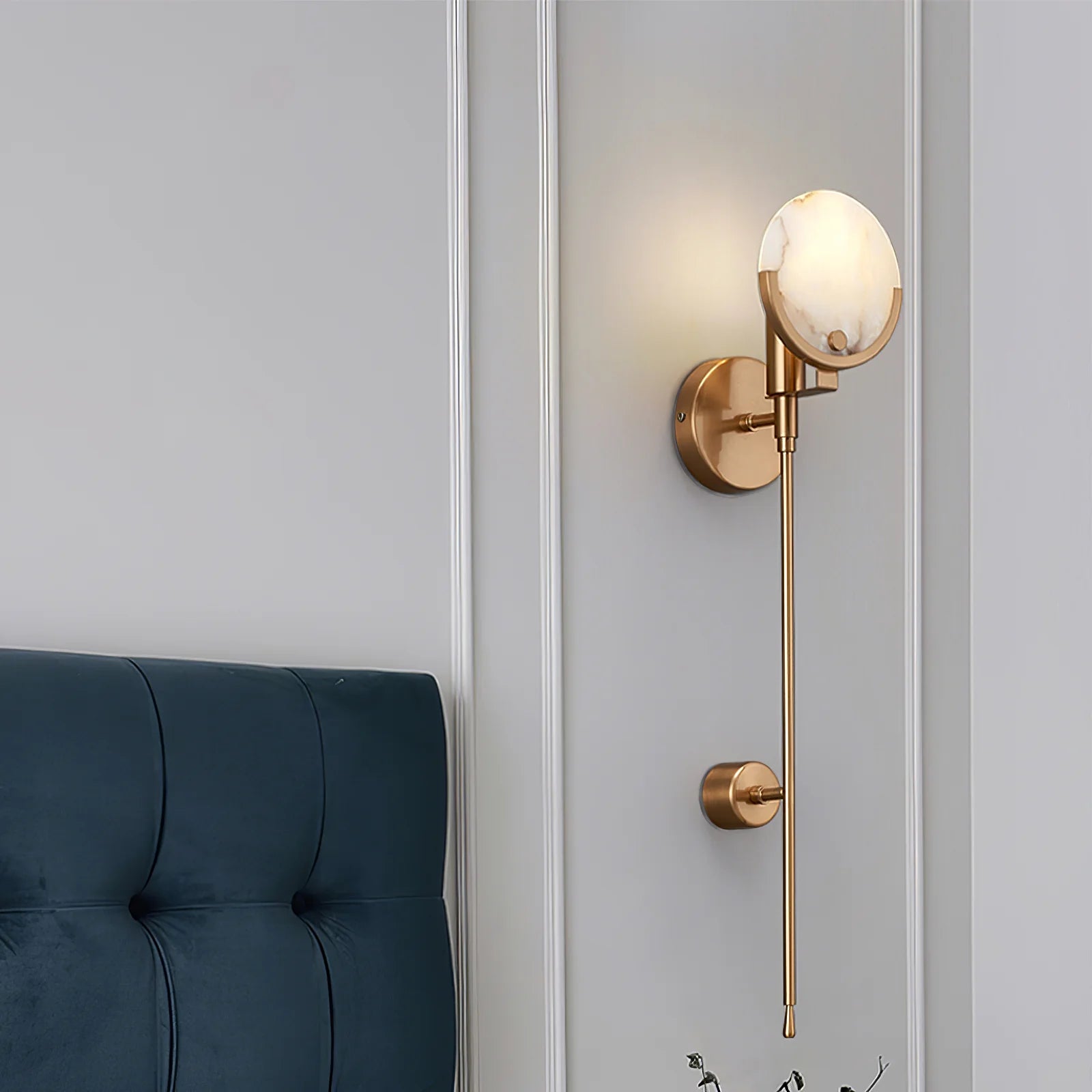 Tail Alabaster Wall Sconce