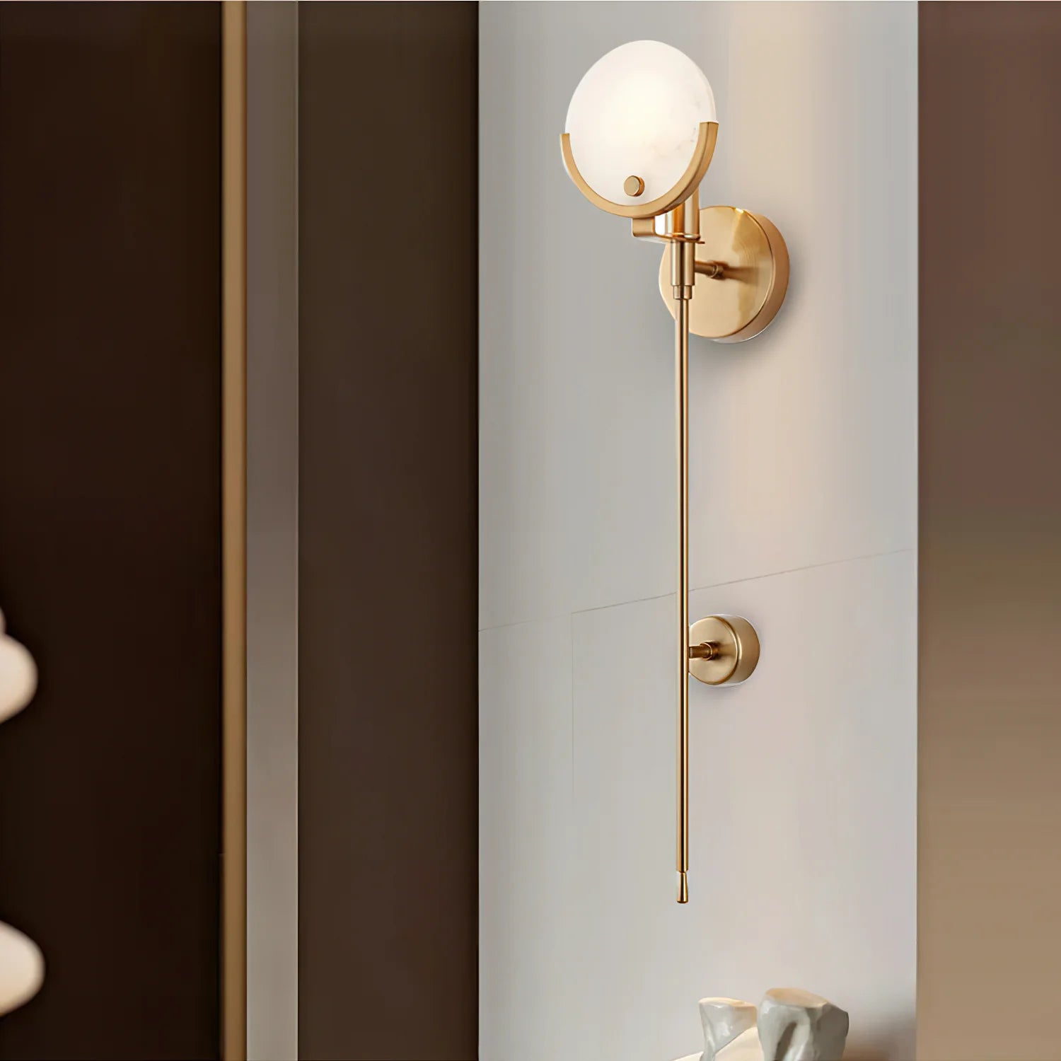 Tail Alabaster Wall Sconce