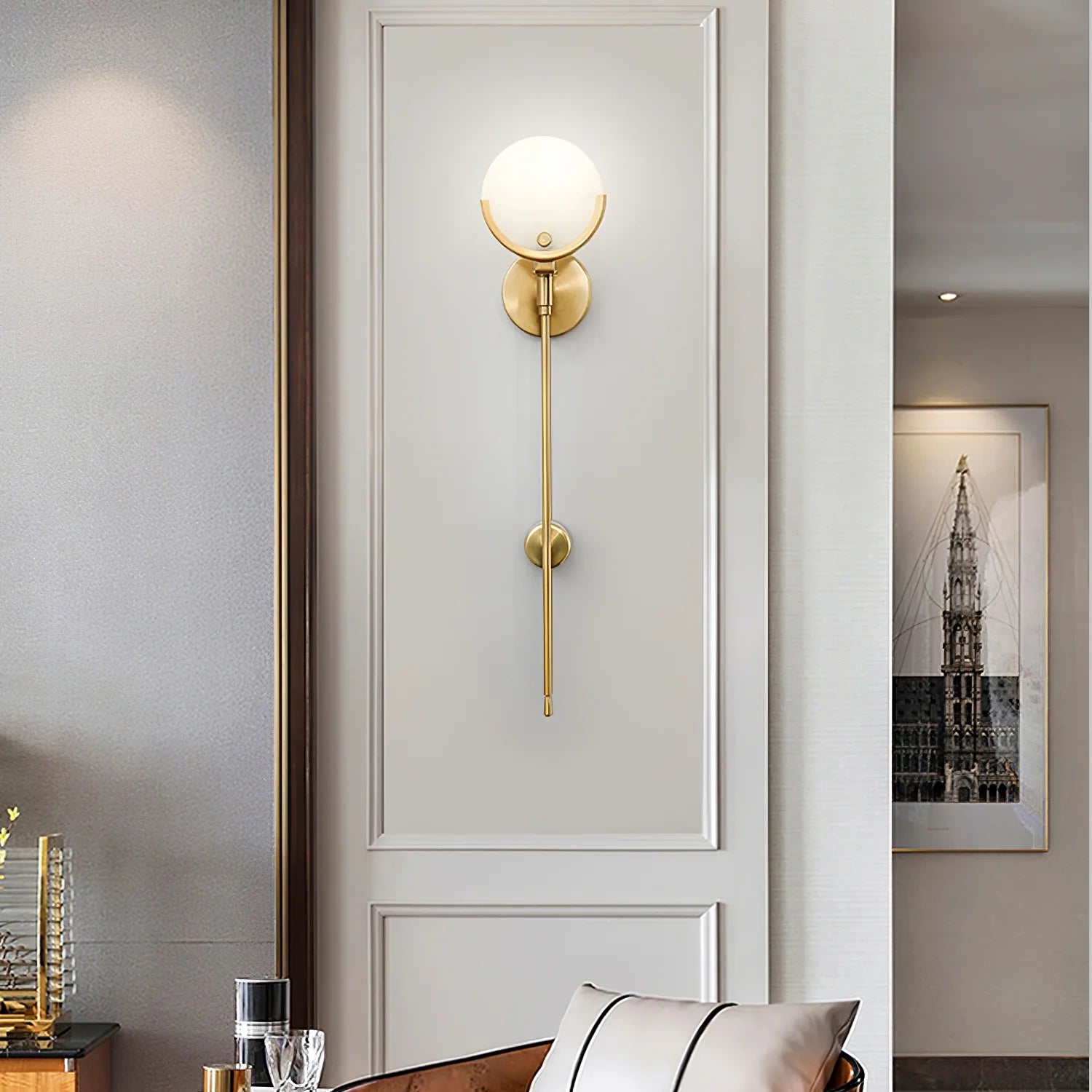 Tail Alabaster Wall Sconce