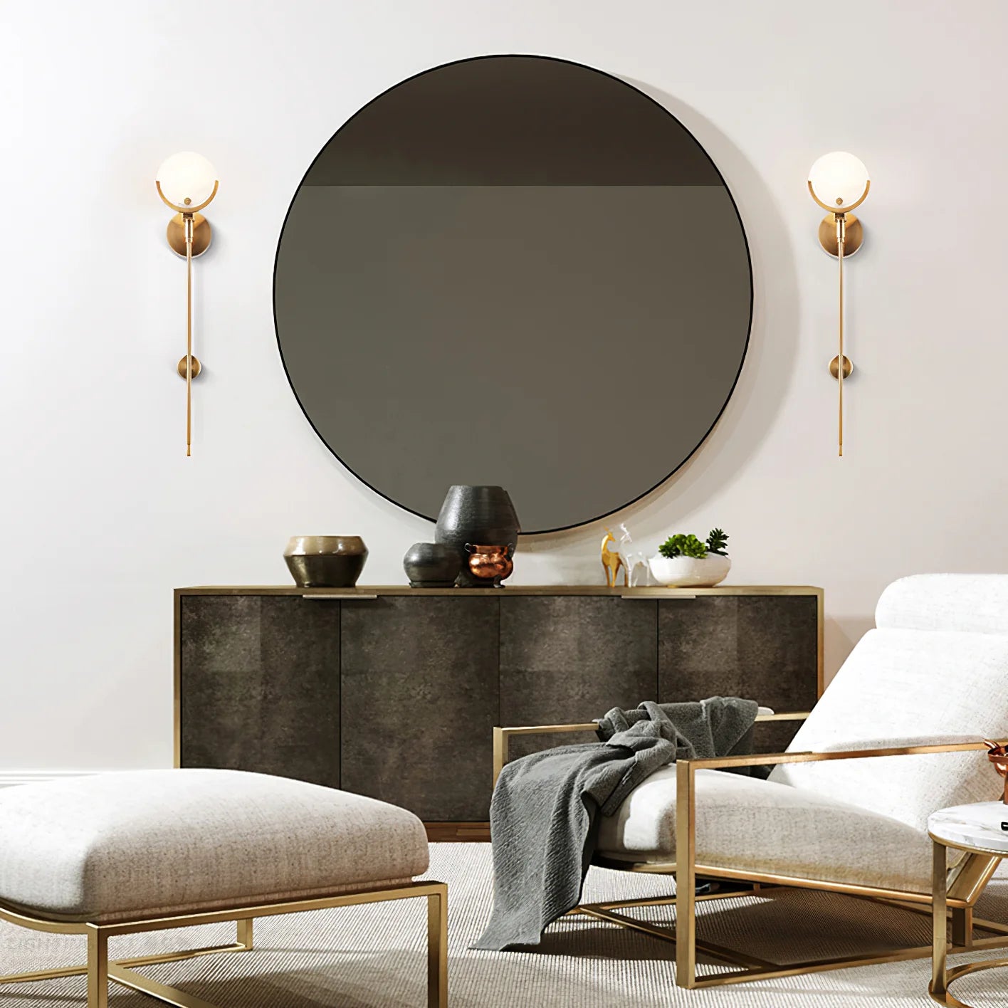 Tail Alabaster Wall Sconce