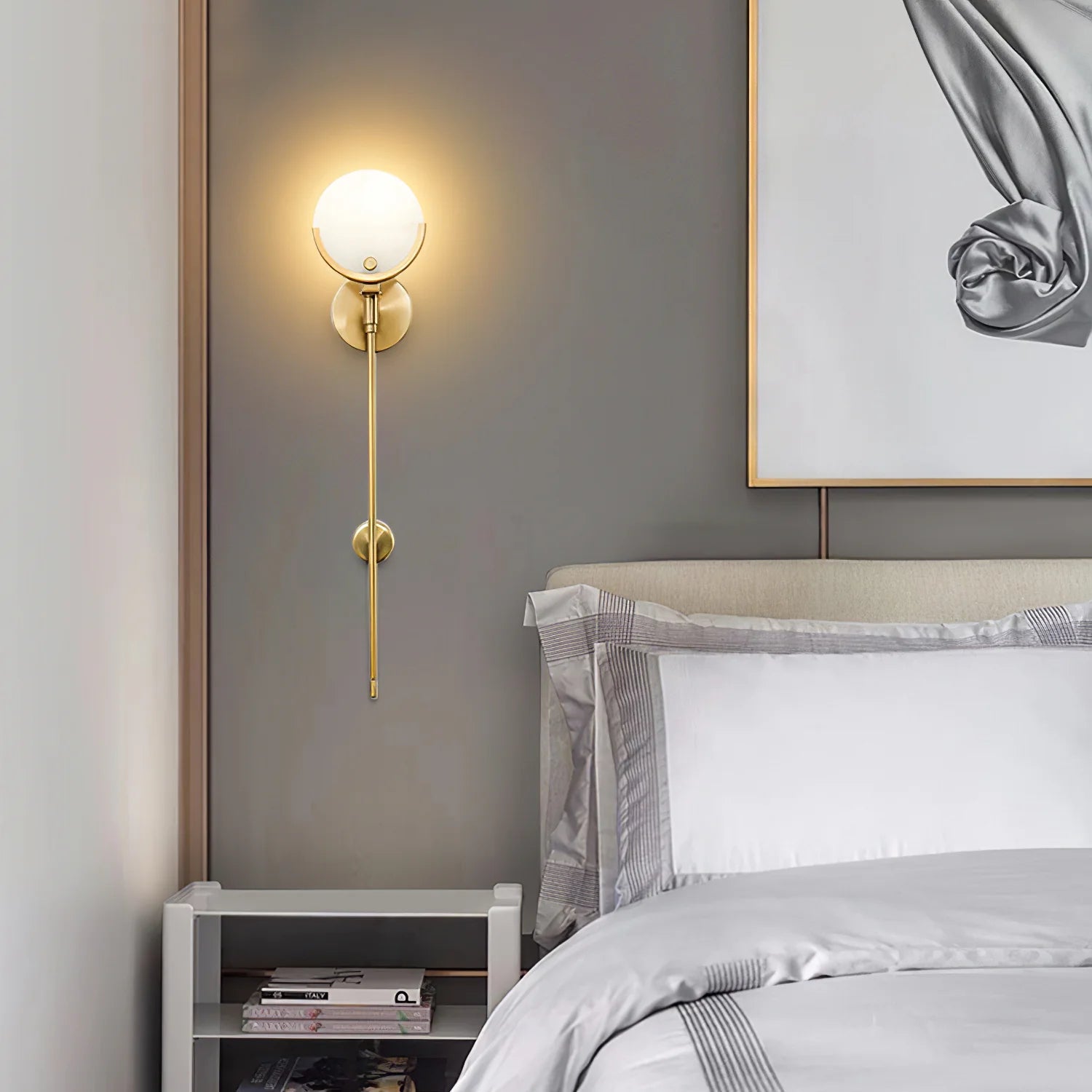 Tail Alabaster Wall Sconce