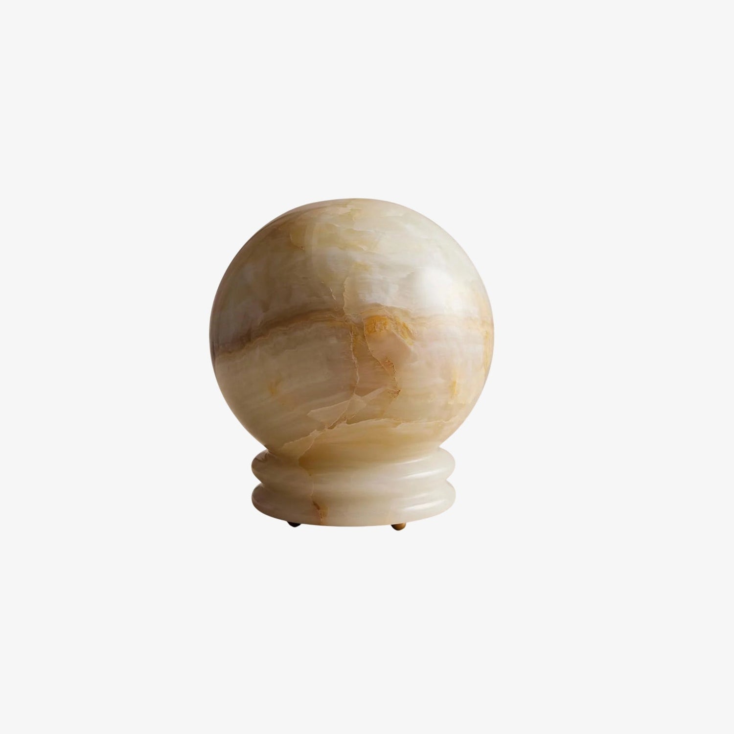 Turned Onyx Table Lamp