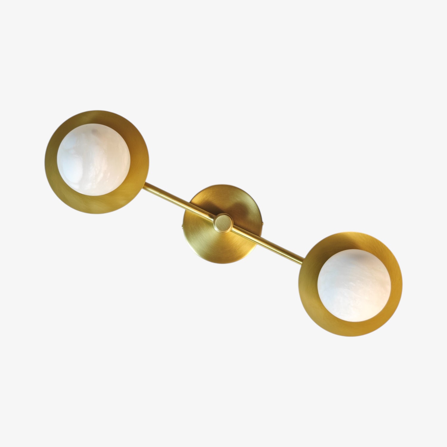 Twin Stars Alabaster Sconce