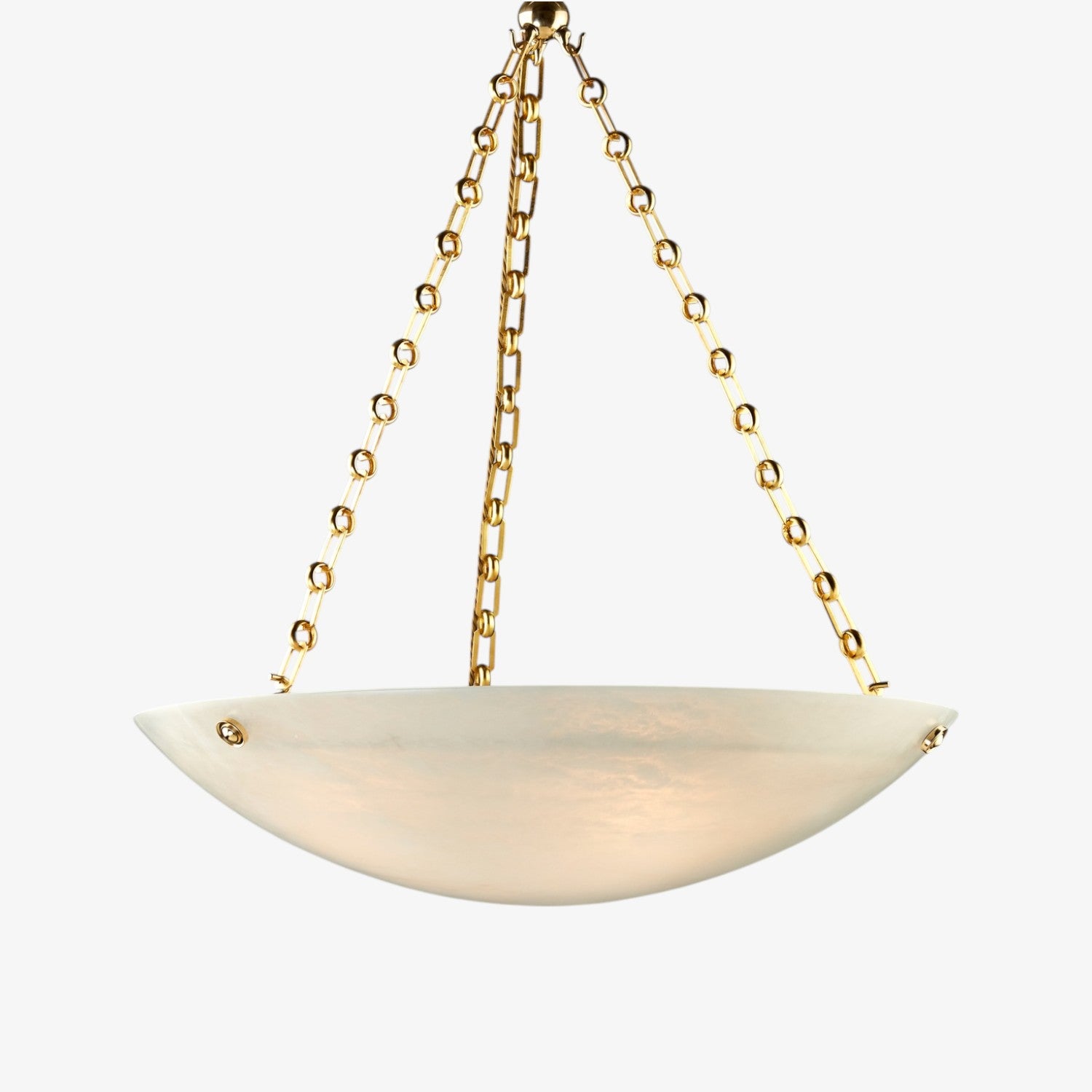 Alabaster Bowl Pendant Lamp