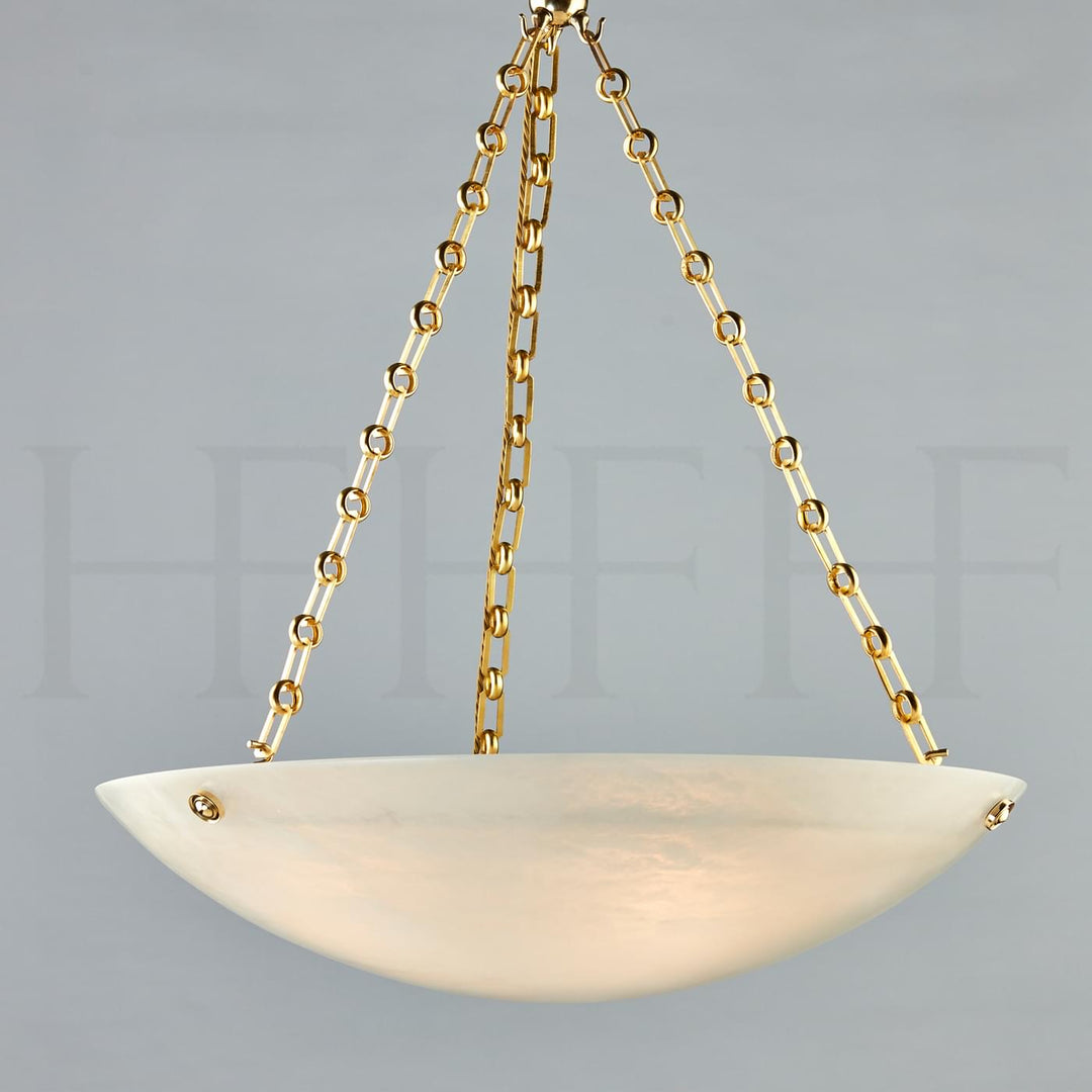 Alabaster Bowl Pendant Lamp