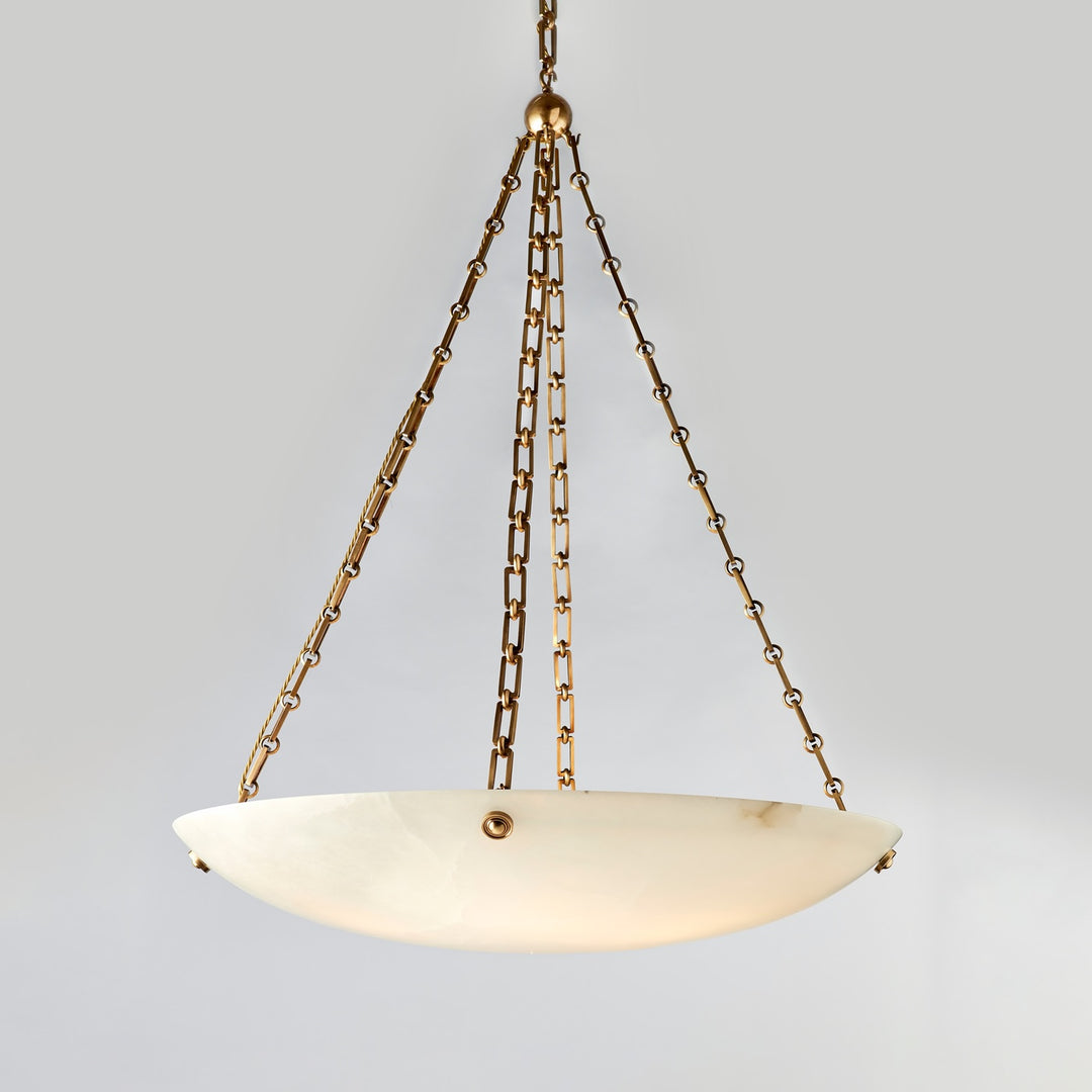 Alabaster Bowl Pendant Lamp
