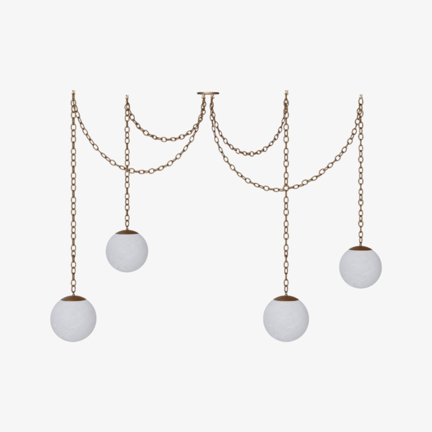 Alabaster Swag Chandelier