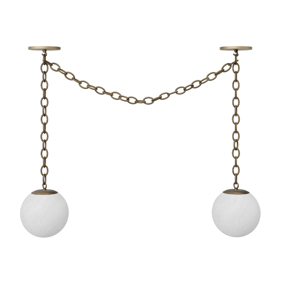 Alabaster Swag Chandelier