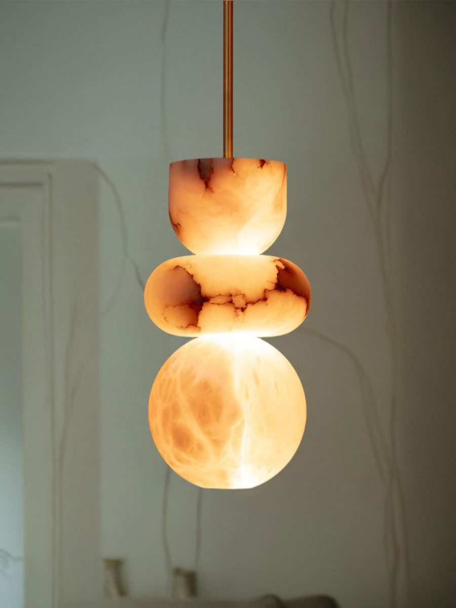Alabaster Totem 3 Pendant Lamp