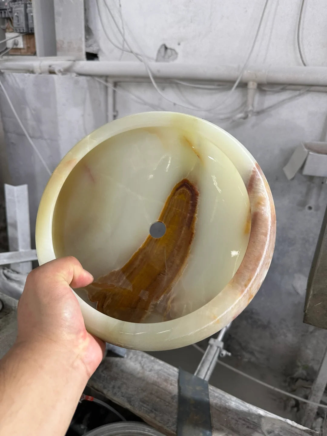 Aurora Green Onyx Sconce