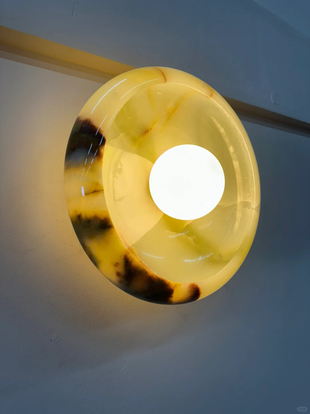 Aurora Green Onyx Sconce