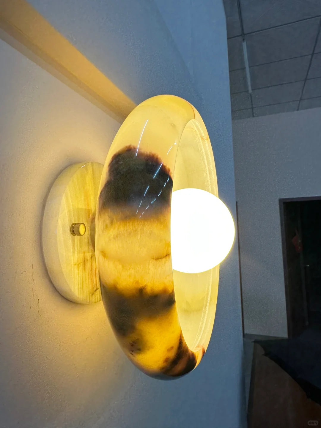 Aurora Green Onyx Sconce