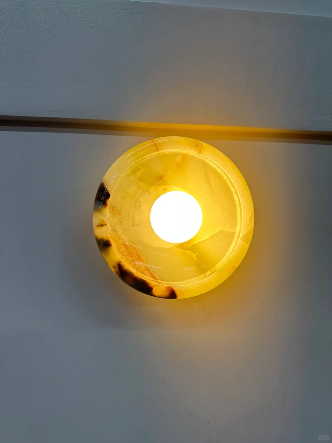 Aurora Green Onyx Sconce