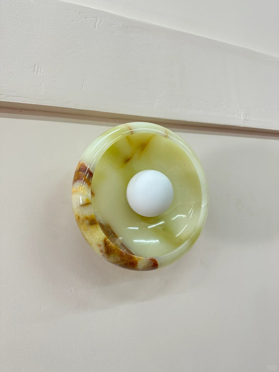 Aurora Green Onyx Sconce