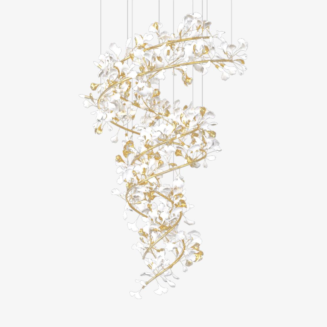 Carias Ceramic Ginkgo Chandelier Wonderland