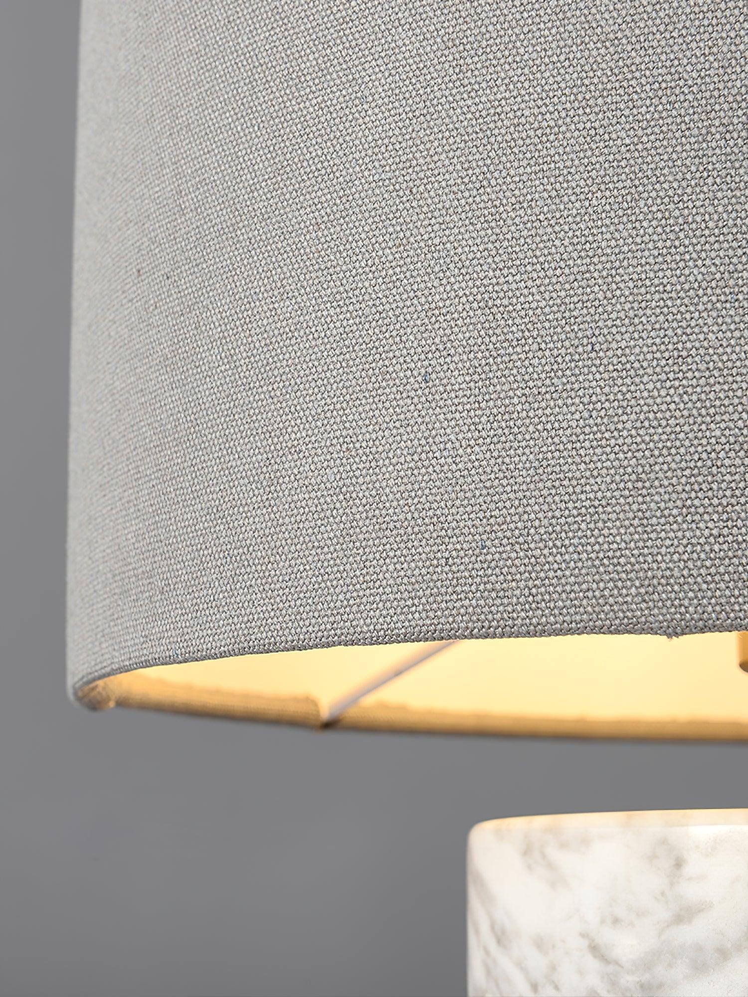Cylindrical Marble Table Lamp