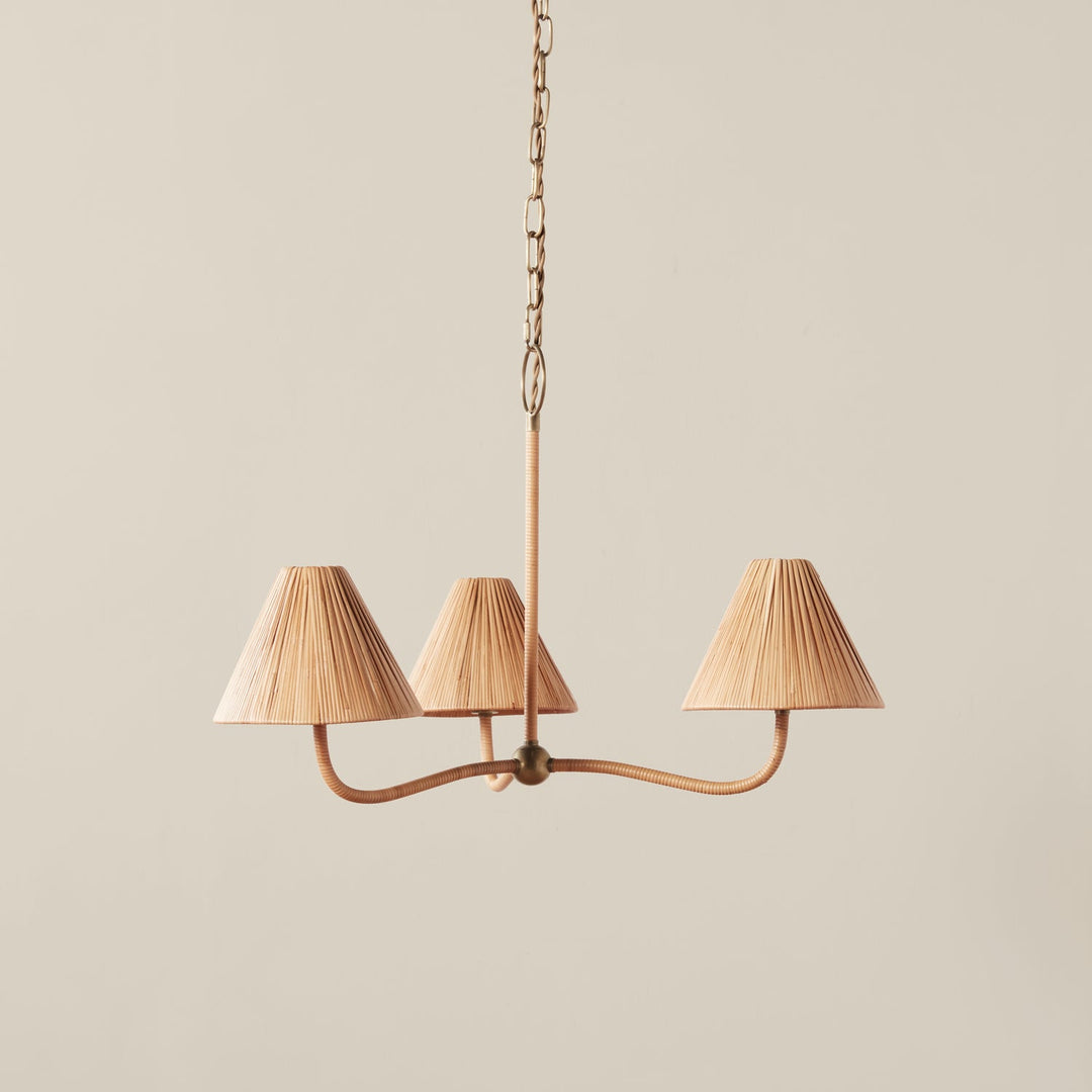 Delphine Rattan Chandelier