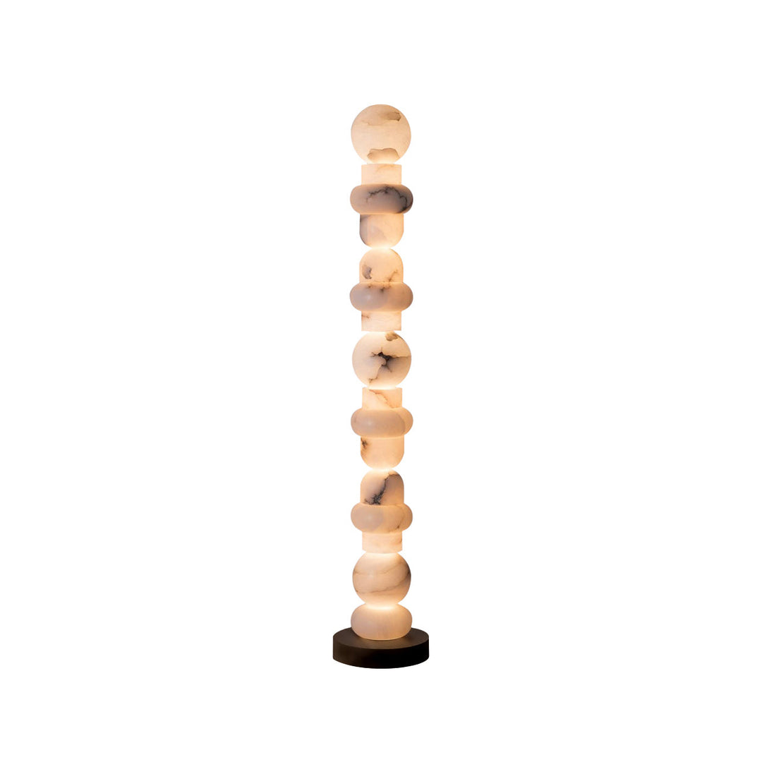 Alabaster Totem 16 Floor Lamp