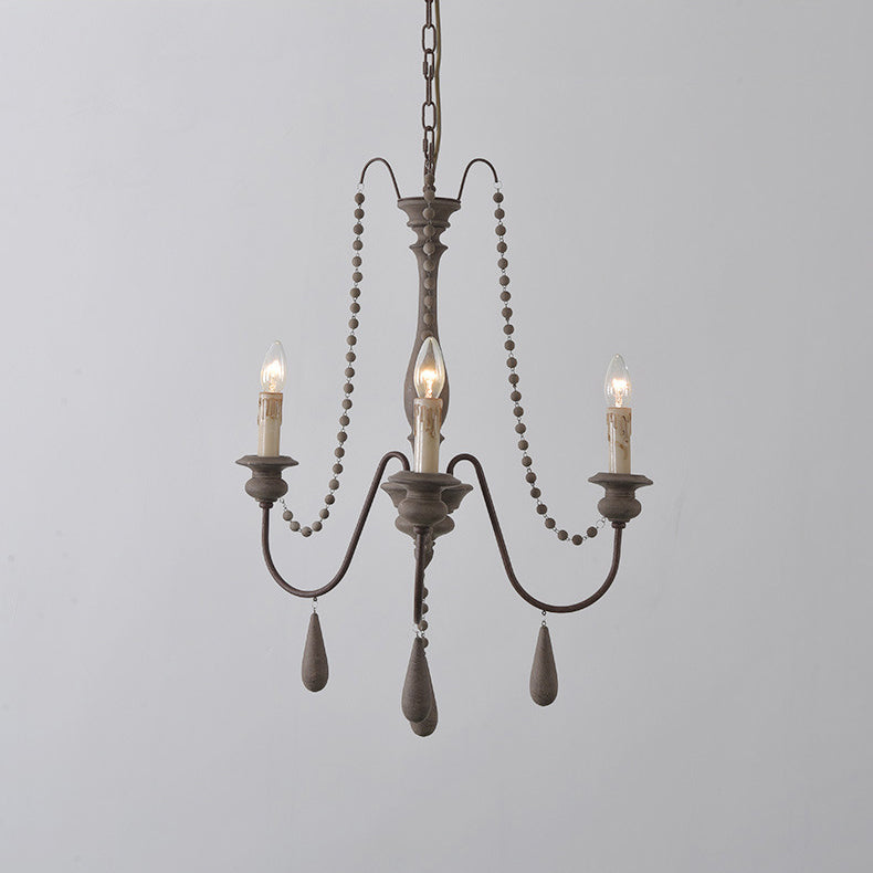 Farmhouse Beaded Chandelier