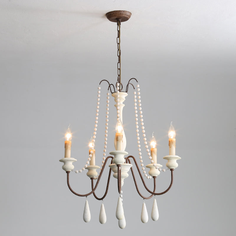 Farmhouse Beaded Chandelier