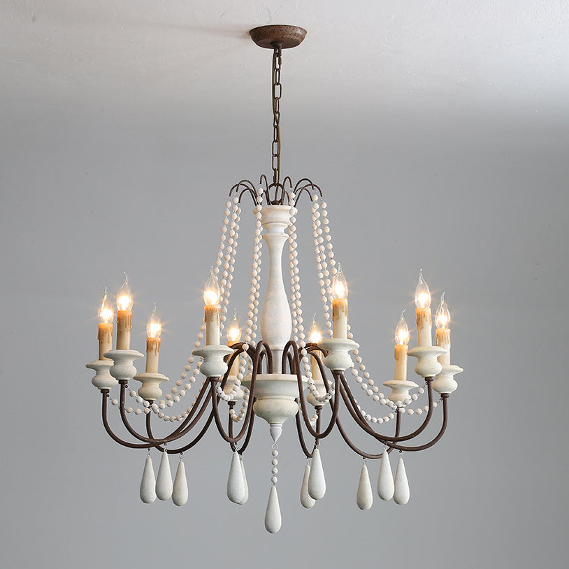 Farmhouse Beaded Chandelier