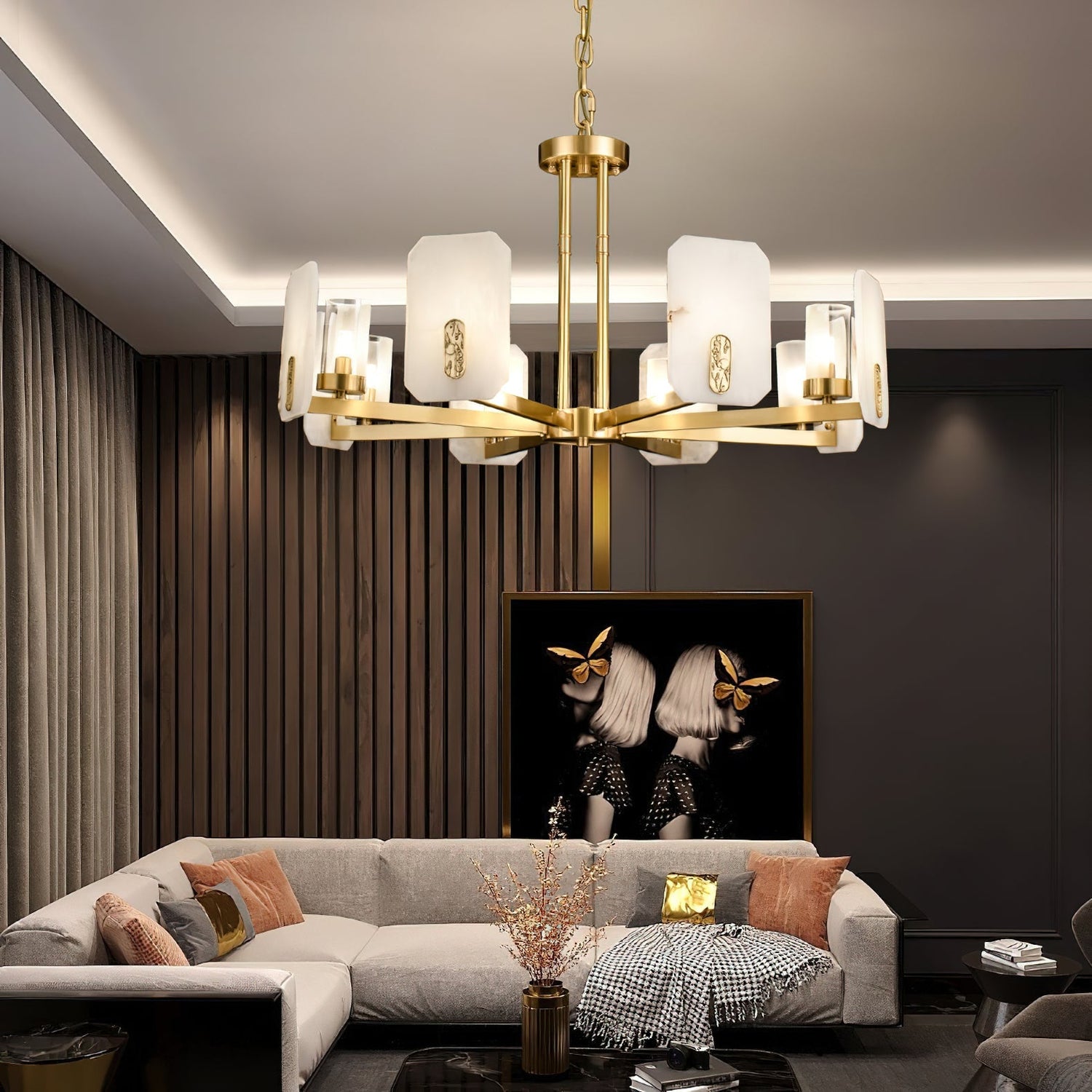 Froese Alabaster Chandelier