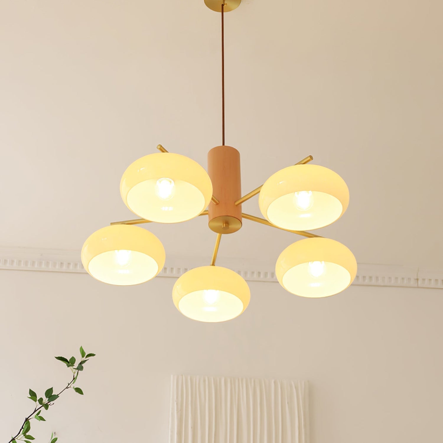 Glorious Persimmon Chandelier