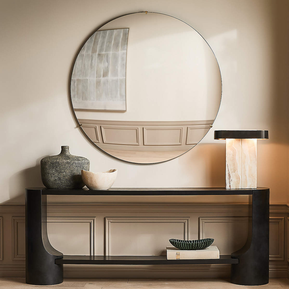 Lastra Cream Onyx Table Lamp