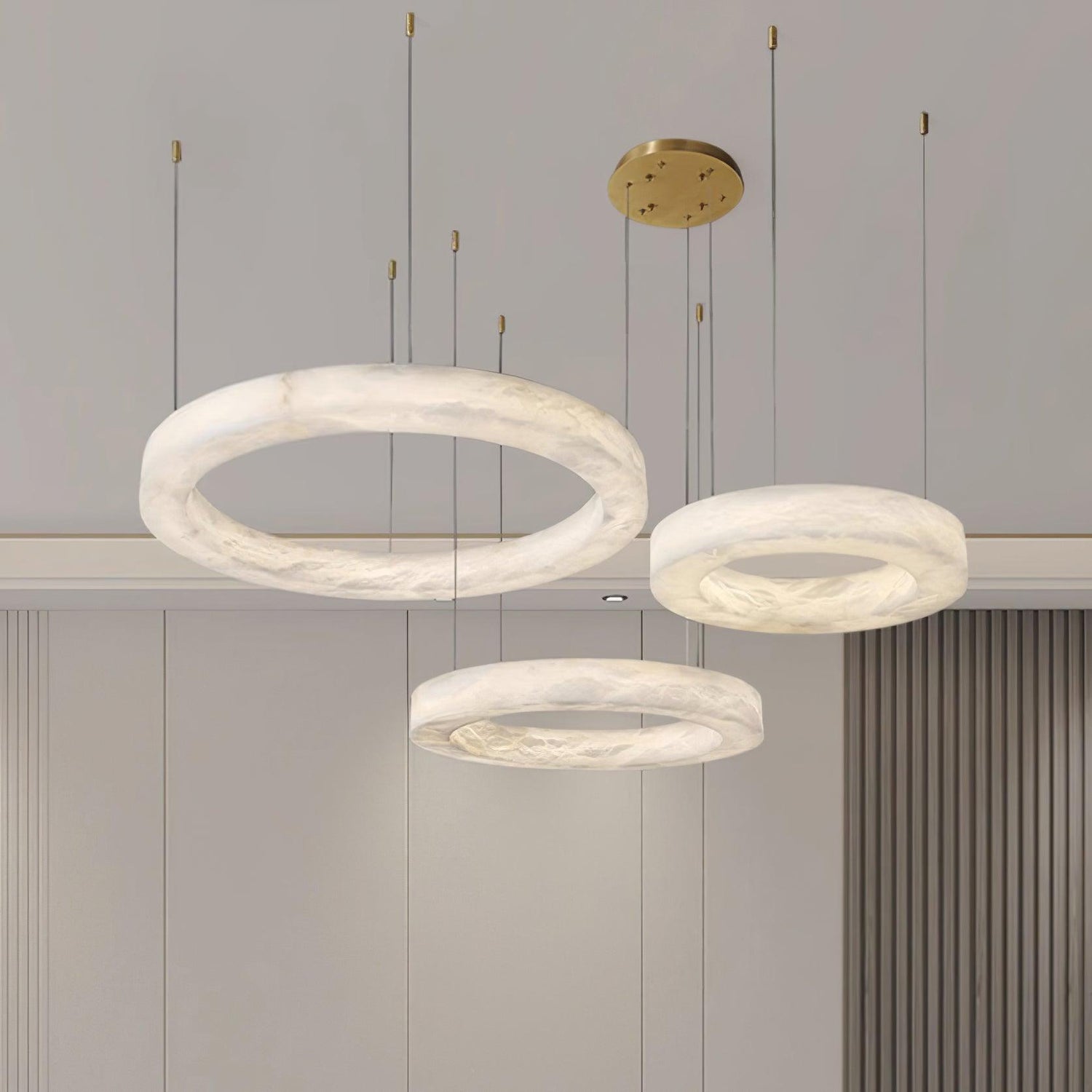 Heming Alabaster Chandelier