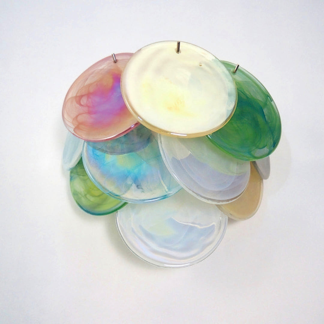 Murano Disc Wall Sconce Colorful