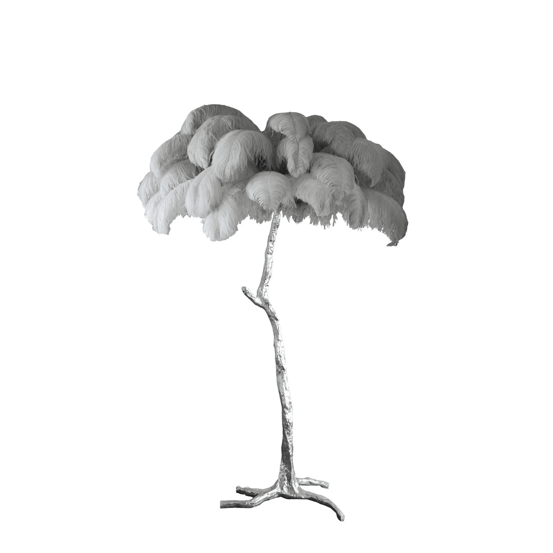 Fero Ostrich Feather Floor Lamp