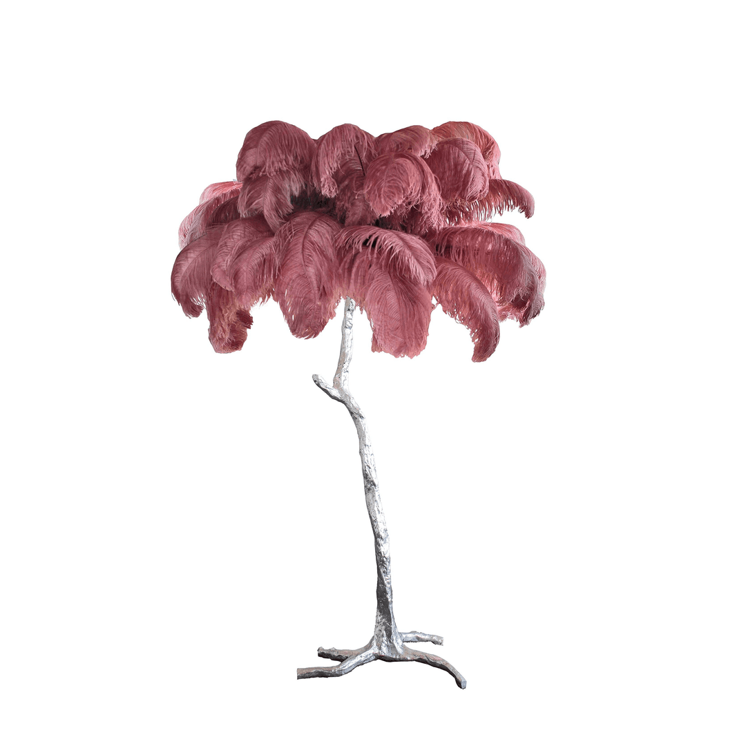 Fero Ostrich Feather Floor Lamp