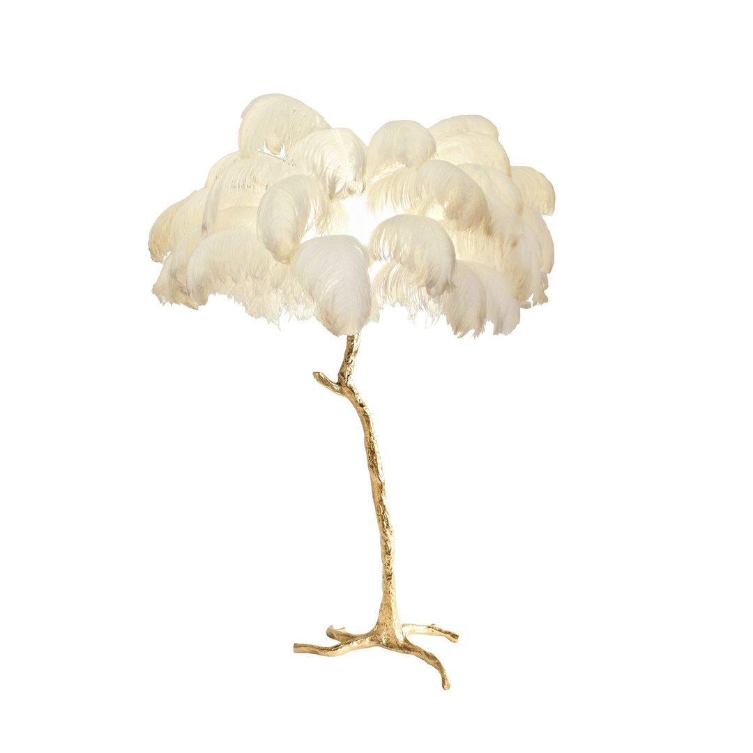 Fero Ostrich Feather Floor Lamp