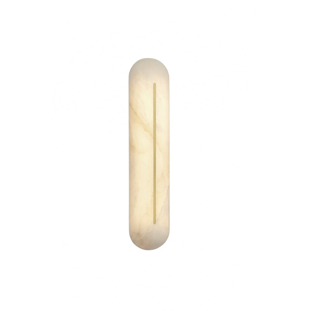 Oval Alabaster Wall Sconce