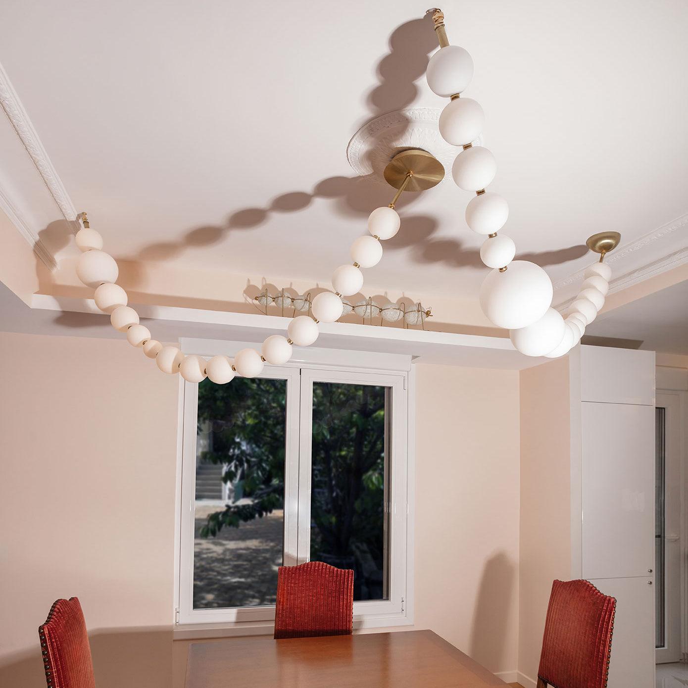 Pearl Necklace Pendant Light
