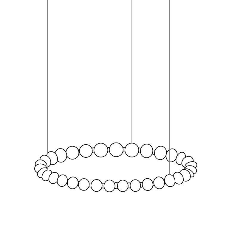Pearl Necklace Pendant Light