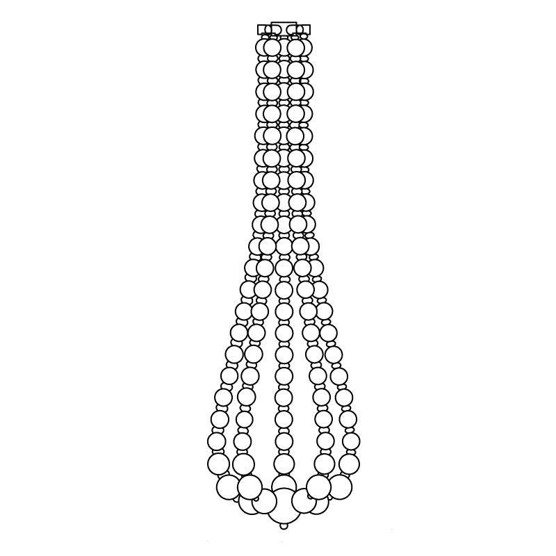 Pearl Necklace Pendant Light