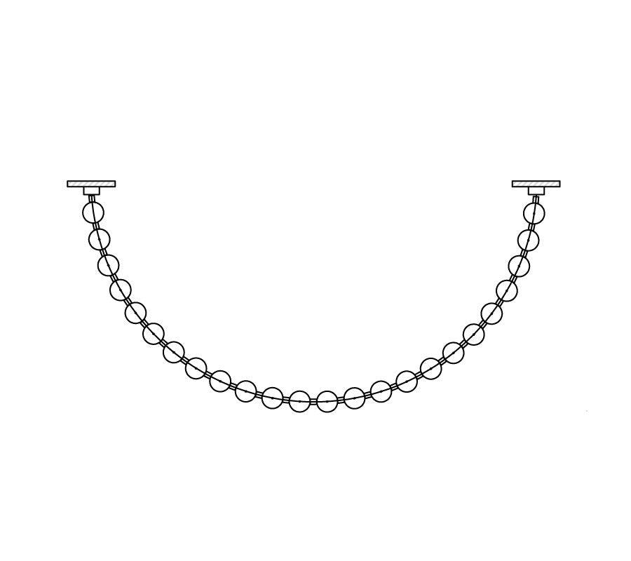 Pearl Necklace Pendant Light