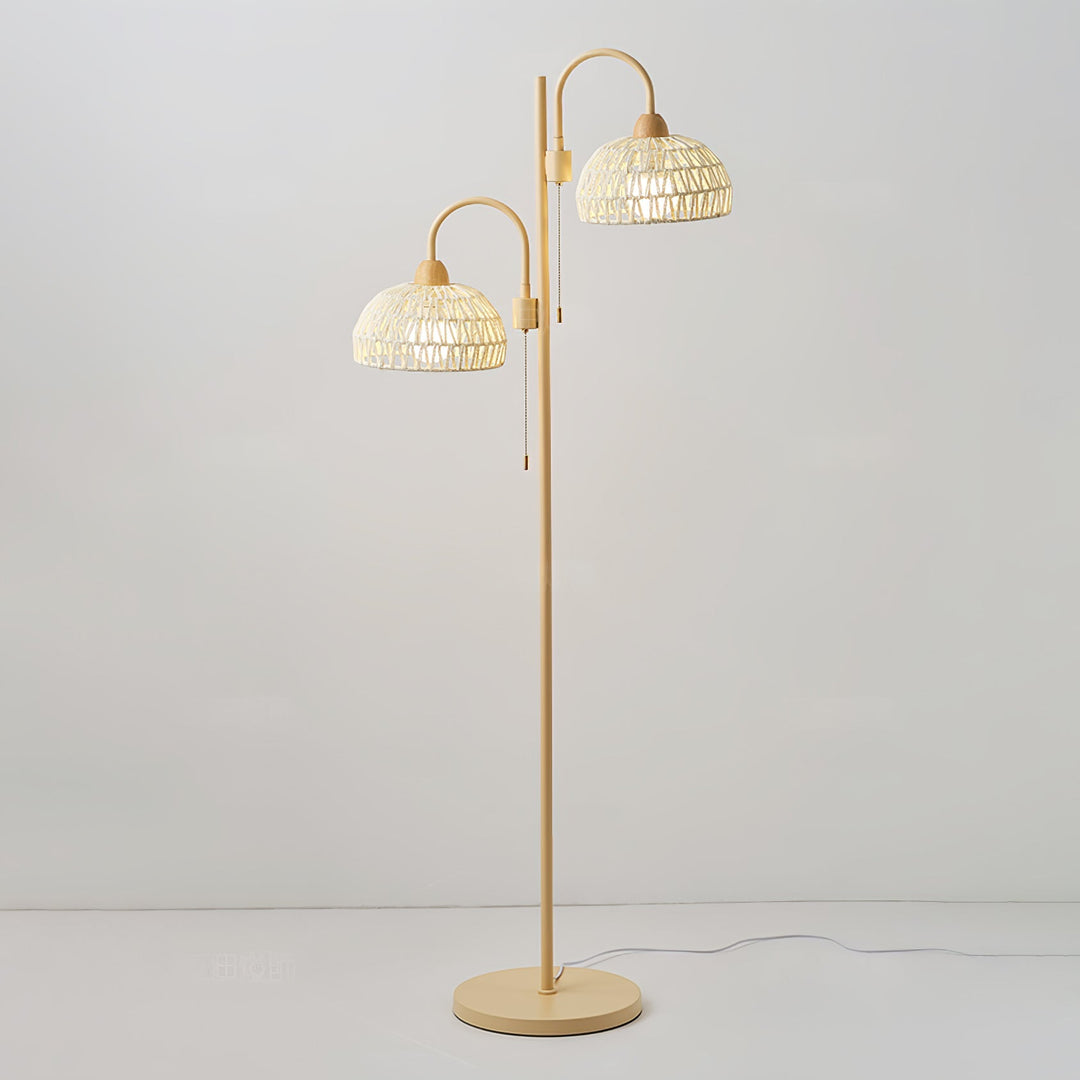 Tressie Rattan Floor Lamp