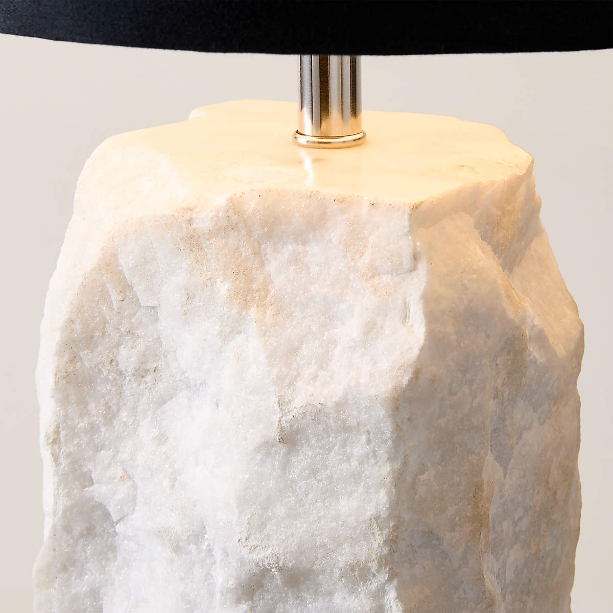 Raw Marble Table Lamp