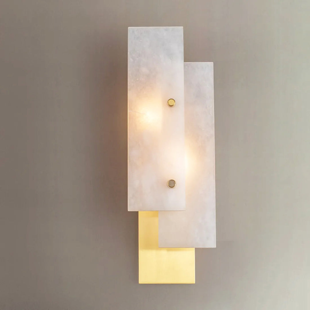 Splice Alabaster Wall Sconce