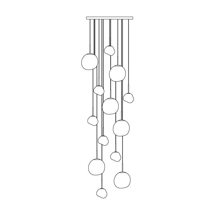 Zulma Neon Cluster Pendant