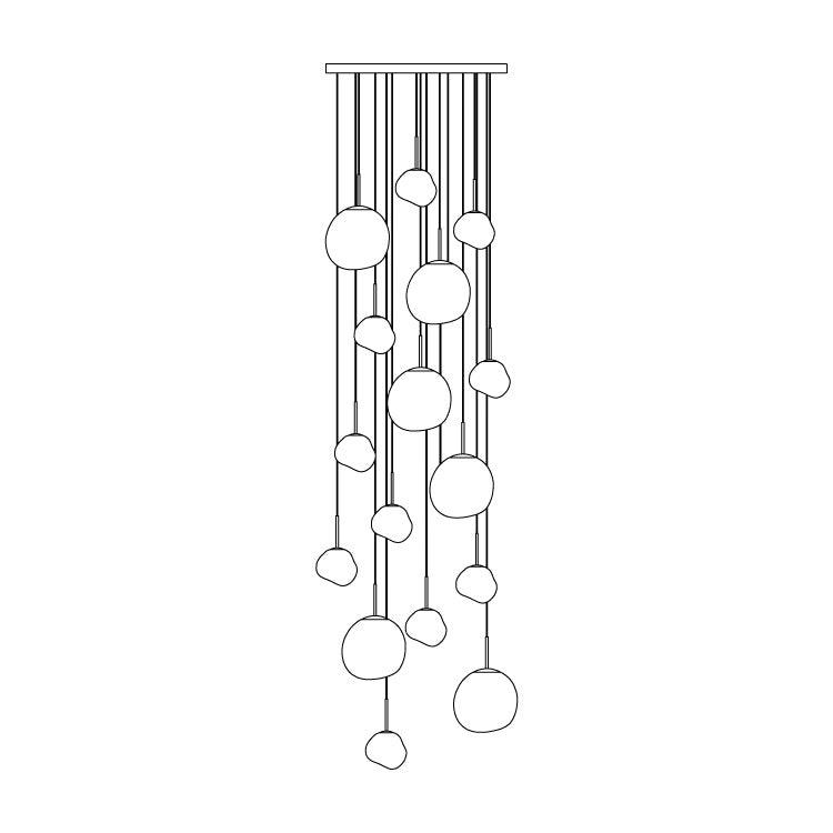 Zulma Neon Cluster Pendant