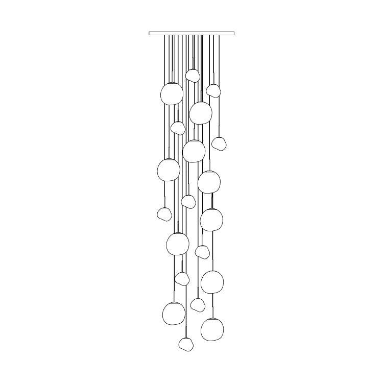 Zulma Neon Cluster Pendant