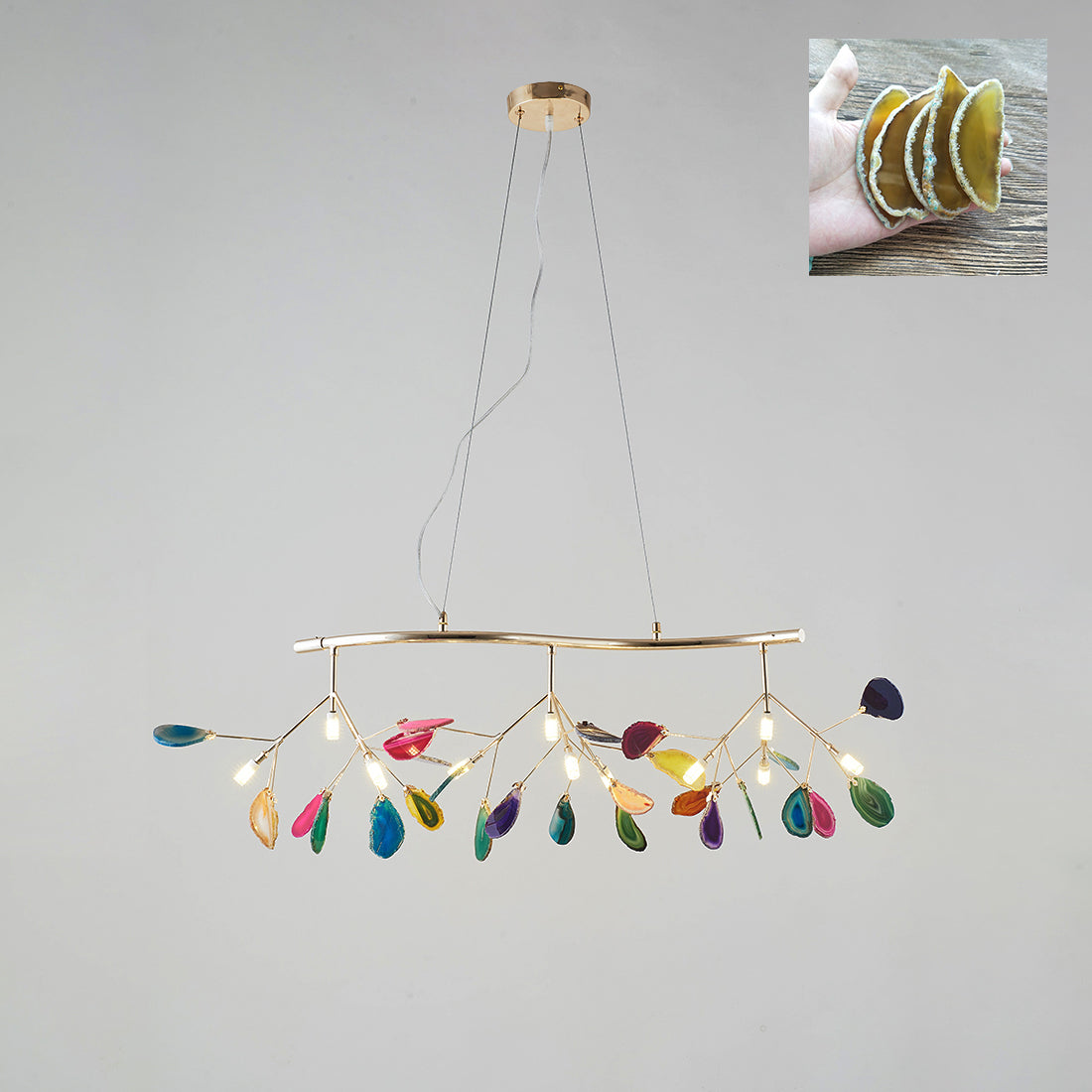 Candra Agates Chandelier