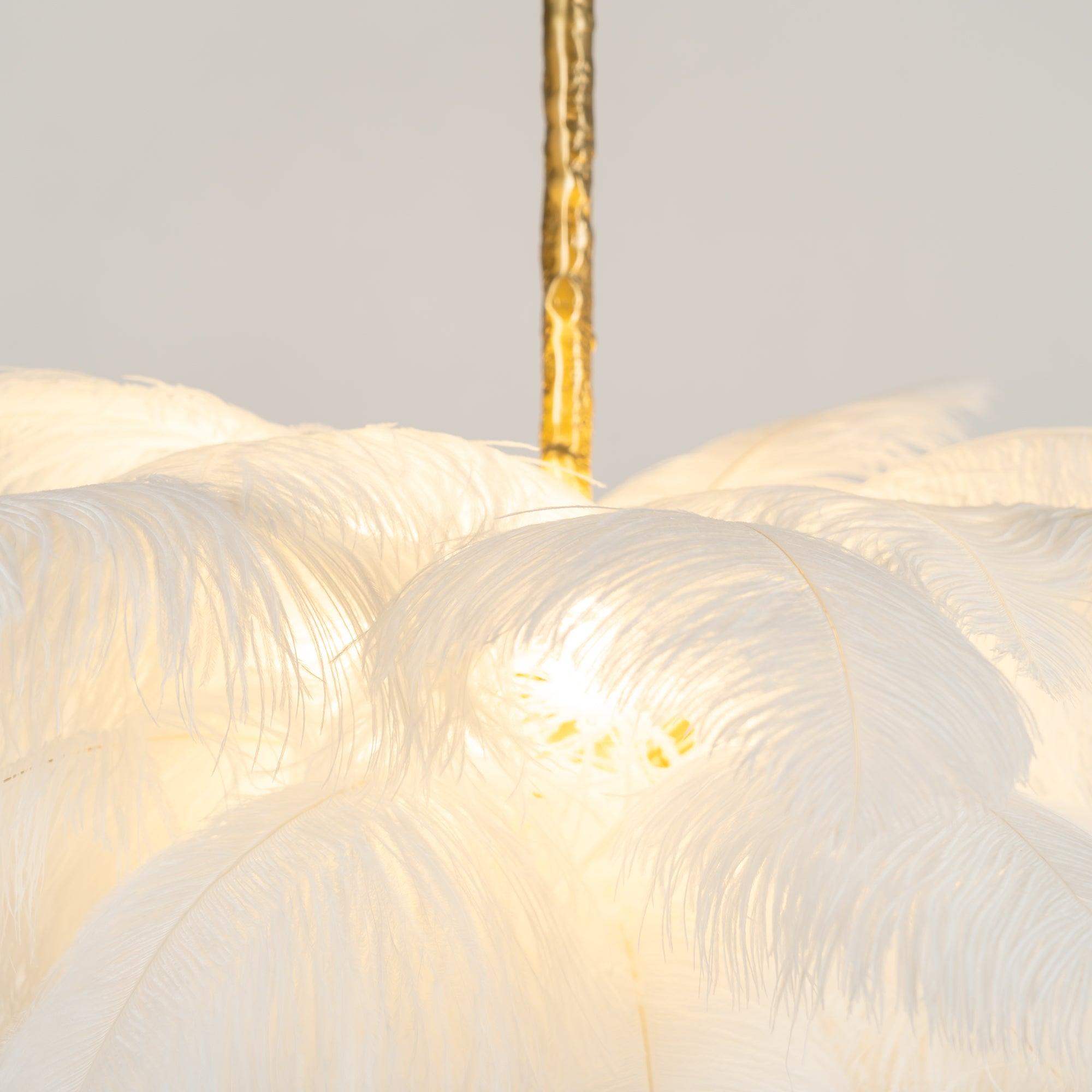 Fero Ostrich Feather Chandelier