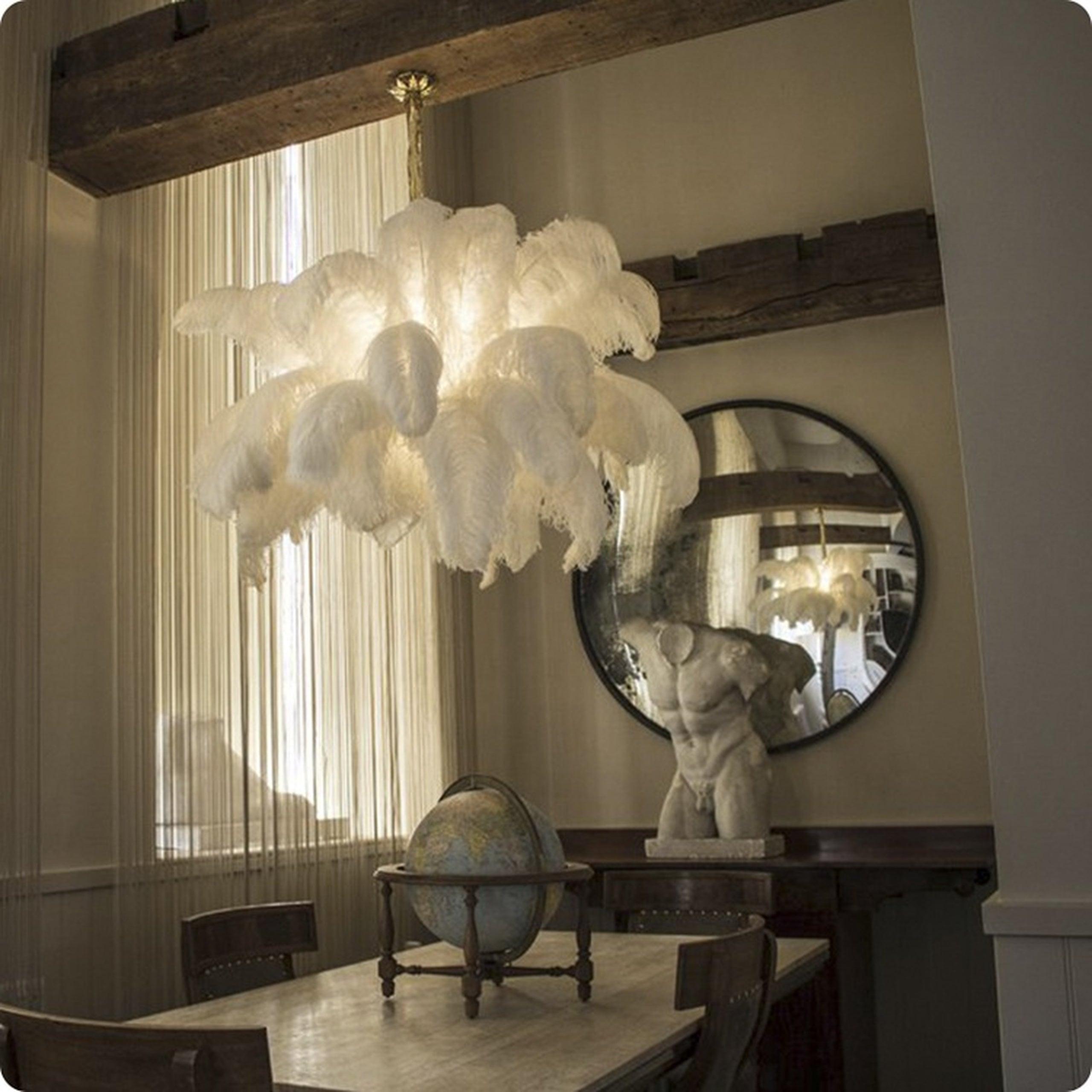 Fero Ostrich Feather Chandelier