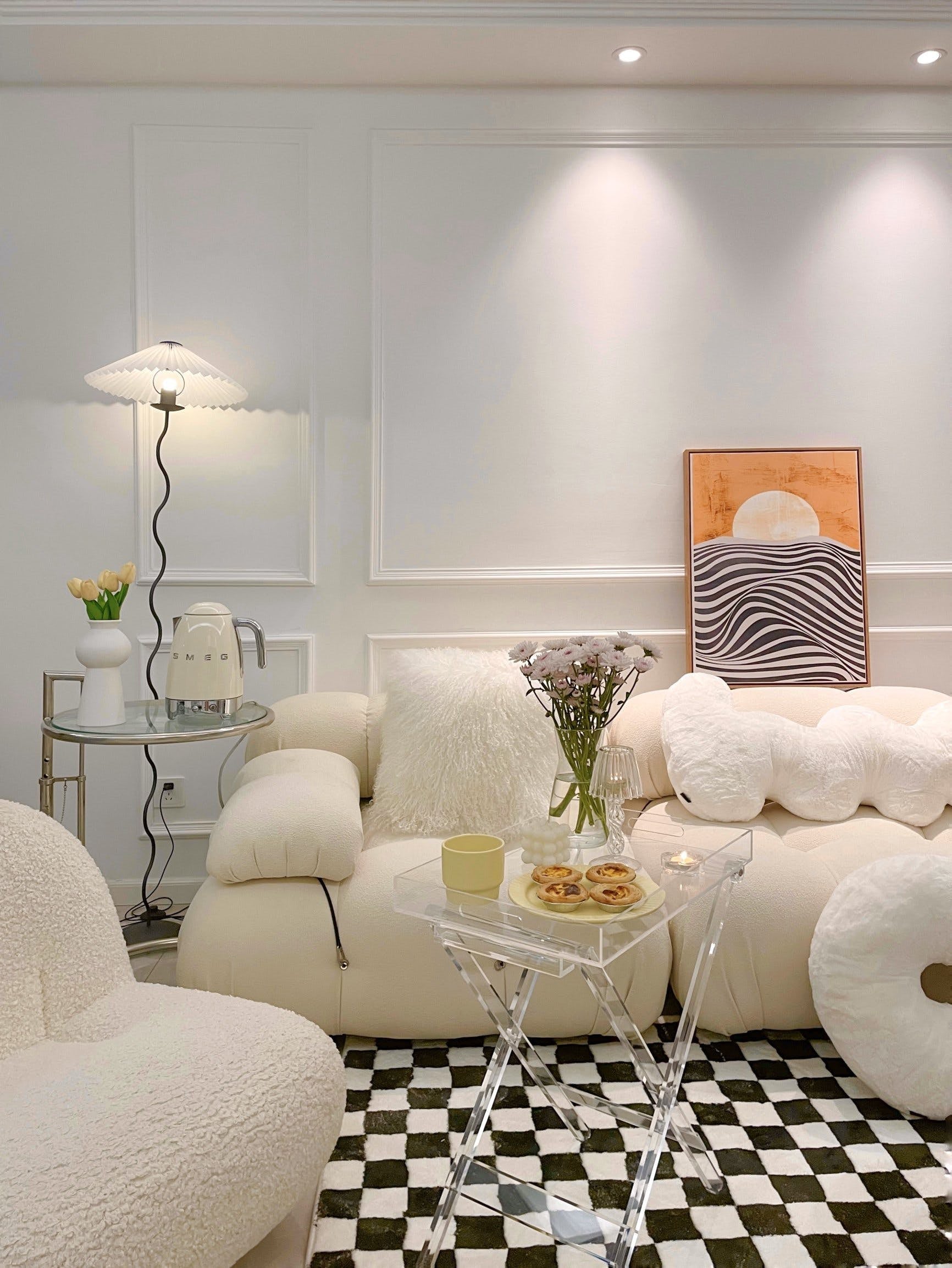 Sirna Series Pleated Floor Lamp
